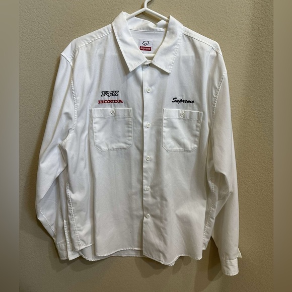 Work Shirt シュプリーム ホンダ フォックスレーシング Supreme Honda